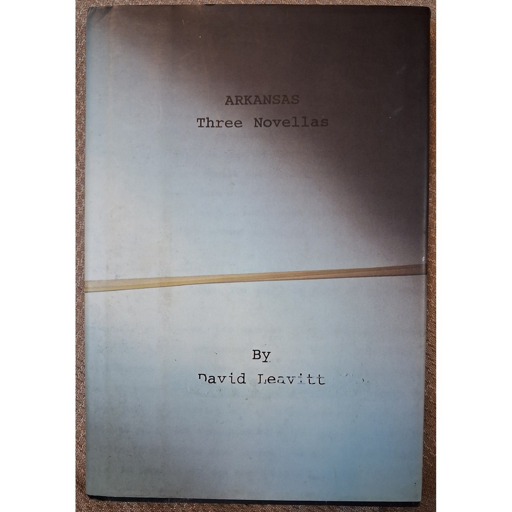 Arkansas Three Novellas David Leavitt 1st Edition Hardcover 1997 Houghton Miffli